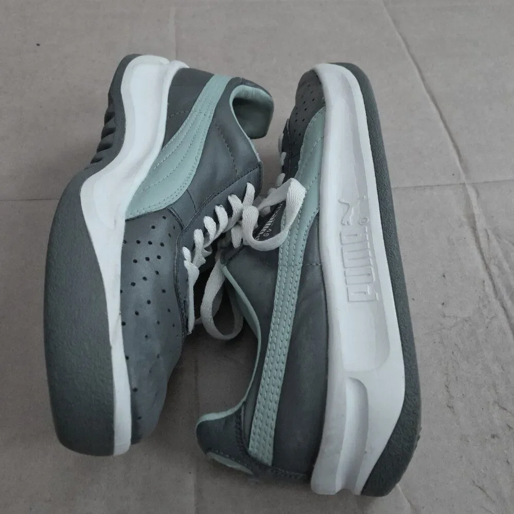 Puma GV Special Women's Sneakers Athletic Shoes Tennis Gray Green Retro 8 Size 6